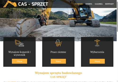 Sprzęt budowlany na wynajem Cas Sprzęt Sprzęt budowlany na wynajem Cas Sprzęt