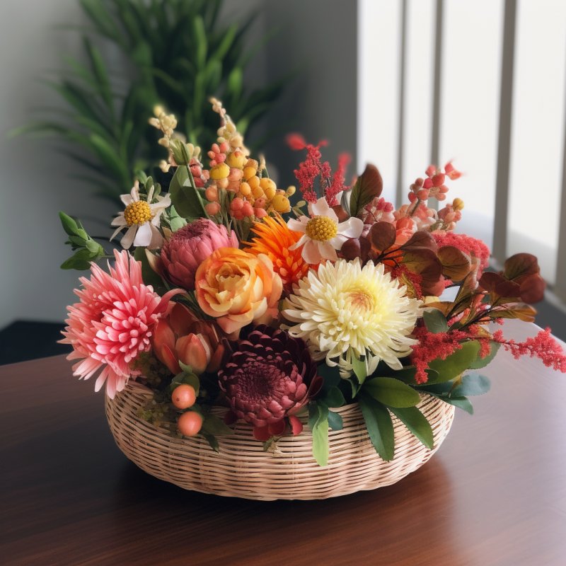 Sztuczne kwiaty z pasją: ożywienie domu