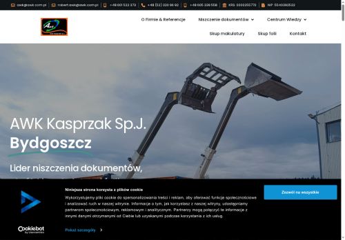 Utylizacja dokumentów, cennik od AWK Kasprzak