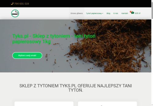 Tytoń papierosowy 1kg z akcyzą
