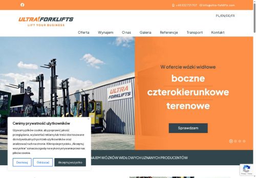 Wypożycz widlaka w Ultra Forklifts