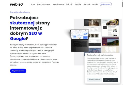 Webiso krakowska agencja SEO projekty stron www
